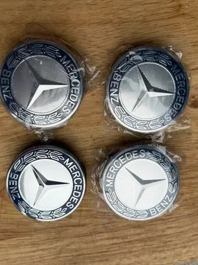 Accessories | Set Of 4 Mercedesbenz 75mm Classic Blue Wheel Center Hub ...